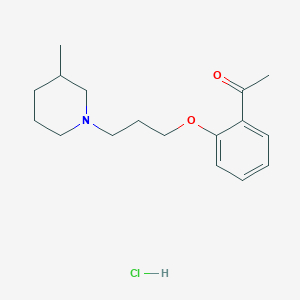 1-{2-[3-(3-methyl-1-piperidinyl)propoxy]phenyl}ethanone hydrochloride