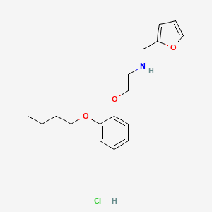 molecular formula C17H24ClNO3 B4408062 2-(2-butoxyphenoxy)-N-(furan-2-ylmethyl)ethanamine;hydrochloride 