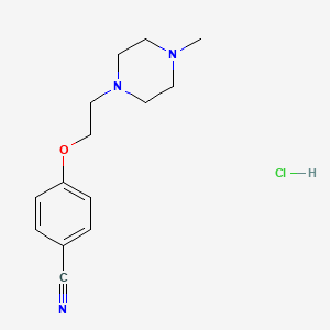 4-[2-(4-Methylpiperazin-1-yl)ethoxy]benzonitrile;hydrochloride