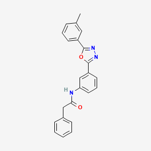 N-{3-[5-(3-methylphenyl)-1,3,4-oxadiazol-2-yl]phenyl}-2-phenylacetamide