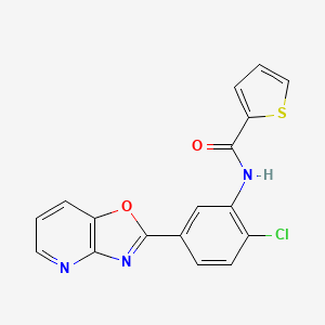 N-(2-chloro-5-[1,3]oxazolo[4,5-b]pyridin-2-ylphenyl)-2-thiophenecarboxamide