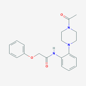 N-[2-(4-acetyl-1-piperazinyl)phenyl]-2-phenoxyacetamide