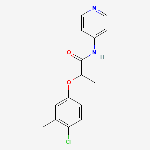 2-(4-chloro-3-methylphenoxy)-N-(pyridin-4-yl)propanamide