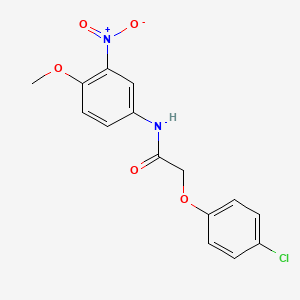 molecular formula C15H13ClN2O5 B4408109 2-(4-chlorophenoxy)-N-(4-methoxy-3-nitrophenyl)acetamide 