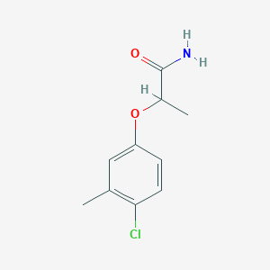 molecular formula C10H12ClNO2 B4408132 2-(4-chloro-3-methylphenoxy)propanamide 