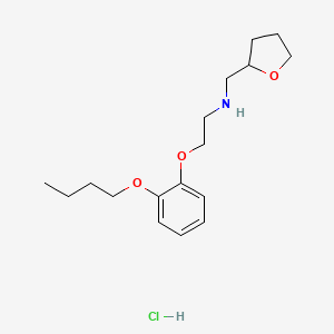 2-(2-butoxyphenoxy)-N-(oxolan-2-ylmethyl)ethanamine;hydrochloride