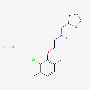 molecular formula C15H23Cl2NO2 B4408171 [2-(2-chloro-3,6-dimethylphenoxy)ethyl](tetrahydrofuran-2-ylmethyl)amine hydrochloride 