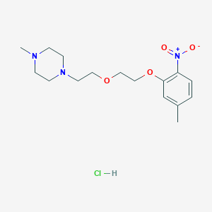 molecular formula C16H26ClN3O4 B4408173 1-Methyl-4-[2-[2-(5-methyl-2-nitrophenoxy)ethoxy]ethyl]piperazine;hydrochloride 