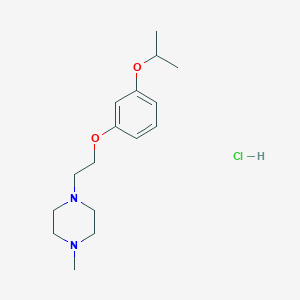 molecular formula C16H27ClN2O2 B4408182 1-Methyl-4-[2-(3-propan-2-yloxyphenoxy)ethyl]piperazine;hydrochloride 