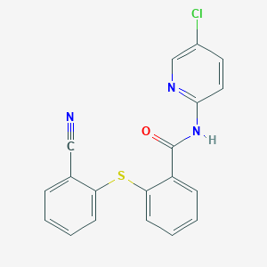 N-(5-chloro-2-pyridinyl)-2-[(2-cyanophenyl)thio]benzamide