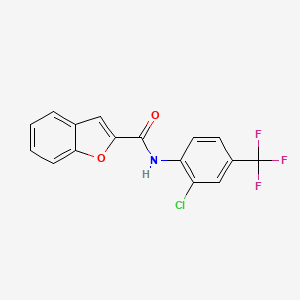 N-[2-chloro-4-(trifluoromethyl)phenyl]-1-benzofuran-2-carboxamide