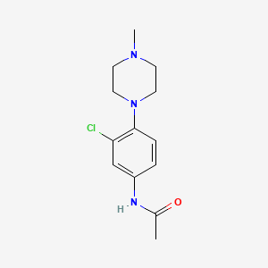 molecular formula C13H18ClN3O B4408268 N-[3-chloro-4-(4-methylpiperazin-1-yl)phenyl]acetamide 