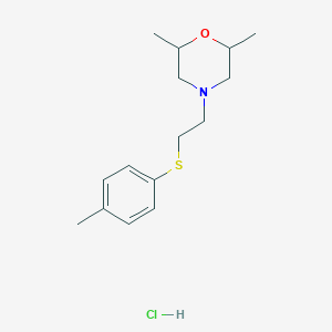 2,6-Dimethyl-4-[2-(4-methylphenyl)sulfanylethyl]morpholine;hydrochloride