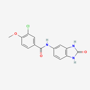 3-chloro-4-methoxy-N-(2-oxo-2,3-dihydro-1H-benzimidazol-5-yl)benzamide