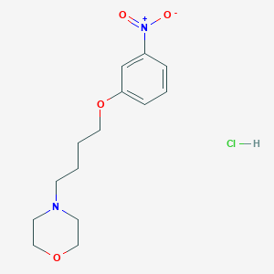 molecular formula C14H21ClN2O4 B4408301 4-[4-(3-nitrophenoxy)butyl]morpholine hydrochloride 