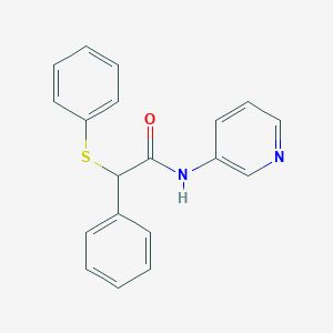 2-phenyl-2-phenylsulfanyl-N-pyridin-3-ylacetamide