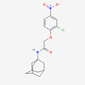 molecular formula C18H21ClN2O4 B4408324 N-1-adamantyl-2-(2-chloro-4-nitrophenoxy)acetamide 