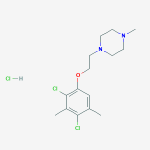 molecular formula C15H23Cl3N2O B4408337 1-[2-(2,4-dichloro-3,5-dimethylphenoxy)ethyl]-4-methylpiperazine hydrochloride 