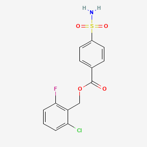 2-chloro-6-fluorobenzyl 4-(aminosulfonyl)benzoate