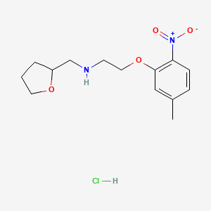 molecular formula C14H21ClN2O4 B4408348 2-(5-methyl-2-nitrophenoxy)-N-(oxolan-2-ylmethyl)ethanamine;hydrochloride 