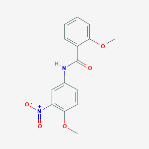 molecular formula C15H14N2O5 B4408389 2-methoxy-N-(4-methoxy-3-nitrophenyl)benzamide 