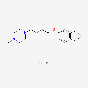 molecular formula C18H29ClN2O B4408399 1-[4-(2,3-dihydro-1H-inden-5-yloxy)butyl]-4-methylpiperazine;hydrochloride 