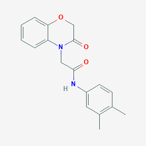 N-(3,4-dimethylphenyl)-2-(3-oxo-2,3-dihydro-4H-1,4-benzoxazin-4-yl)acetamide