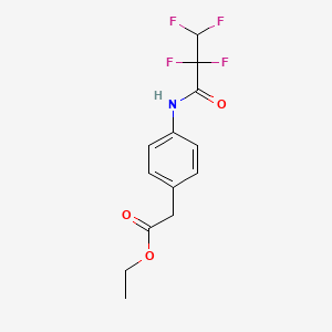 ethyl {4-[(2,2,3,3-tetrafluoropropanoyl)amino]phenyl}acetate