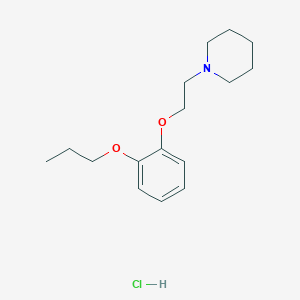 molecular formula C16H26ClNO2 B4408452 1-[2-(2-Propoxyphenoxy)ethyl]piperidine;hydrochloride 