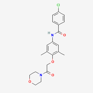 4-chloro-N-{3,5-dimethyl-4-[2-(4-morpholinyl)-2-oxoethoxy]phenyl}benzamide