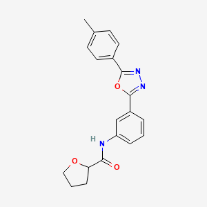 N-{3-[5-(4-methylphenyl)-1,3,4-oxadiazol-2-yl]phenyl}tetrahydro-2-furancarboxamide