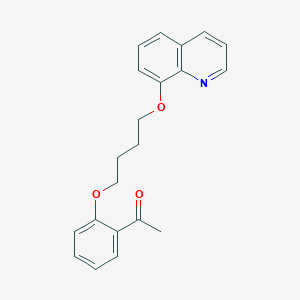 1-{2-[4-(8-quinolinyloxy)butoxy]phenyl}ethanone