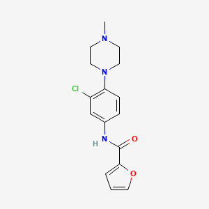 N-[3-chloro-4-(4-methyl-1-piperazinyl)phenyl]-2-furamide