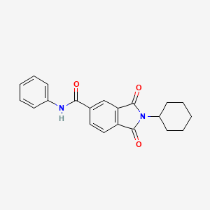 2-cyclohexyl-1,3-dioxo-N-phenyl-5-isoindolinecarboxamide