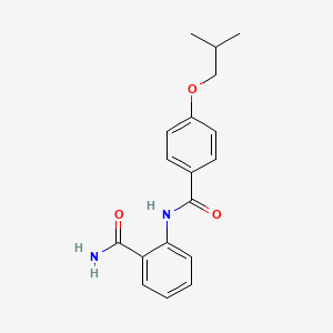 molecular formula C18H20N2O3 B4408611 2-[(4-isobutoxybenzoyl)amino]benzamide 