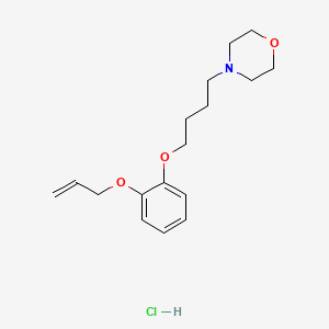 molecular formula C17H26ClNO3 B4408621 4-{4-[2-(allyloxy)phenoxy]butyl}morpholine hydrochloride 