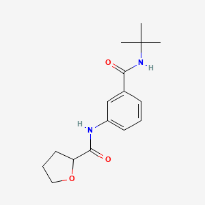 molecular formula C16H22N2O3 B4408661 N-[3-(tert-butylcarbamoyl)phenyl]tetrahydrofuran-2-carboxamide 