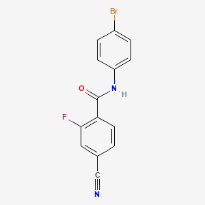 N-(4-bromophenyl)-4-cyano-2-fluorobenzamide