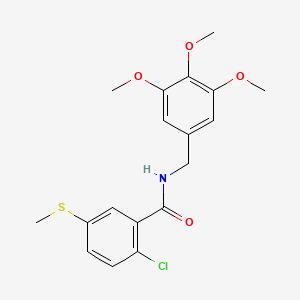 2-chloro-5-(methylthio)-N-(3,4,5-trimethoxybenzyl)benzamide