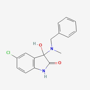 3-[benzyl(methyl)amino]-5-chloro-3-hydroxy-1,3-dihydro-2H-indol-2-one