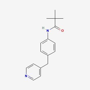 molecular formula C17H20N2O B4408740 2,2-dimethyl-N-[4-(4-pyridinylmethyl)phenyl]propanamide 