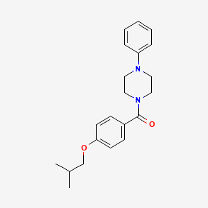 molecular formula C21H26N2O2 B4408765 1-(4-isobutoxybenzoyl)-4-phenylpiperazine 