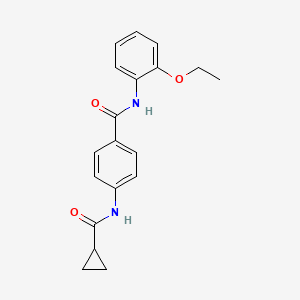 molecular formula C19H20N2O3 B4408772 4-[(cyclopropylcarbonyl)amino]-N-(2-ethoxyphenyl)benzamide 