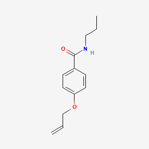 molecular formula C13H17NO2 B4408783 4-(allyloxy)-N-propylbenzamide 