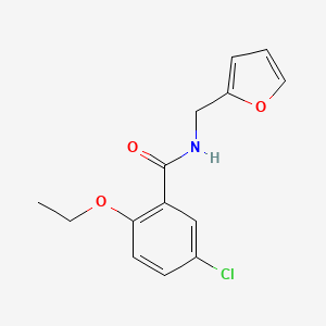 molecular formula C14H14ClNO3 B4408784 5-chloro-2-ethoxy-N-(furan-2-ylmethyl)benzamide 