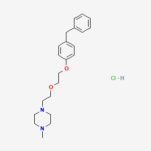 molecular formula C22H31ClN2O2 B4408792 1-{2-[2-(4-benzylphenoxy)ethoxy]ethyl}-4-methylpiperazine hydrochloride 