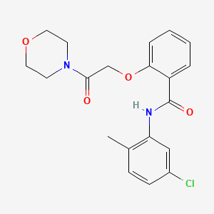 N-(5-chloro-2-methylphenyl)-2-[2-(4-morpholinyl)-2-oxoethoxy]benzamide