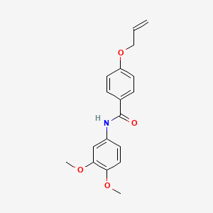 molecular formula C18H19NO4 B4408826 4-(allyloxy)-N-(3,4-dimethoxyphenyl)benzamide 