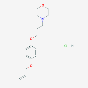 4-[3-(4-Prop-2-enoxyphenoxy)propyl]morpholine;hydrochloride