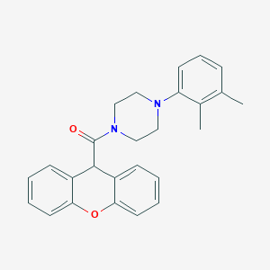 molecular formula C26H26N2O2 B440885 1-(2,3-dimethylphenyl)-4-(9H-xanthen-9-ylcarbonyl)piperazine CAS No. 346726-78-1